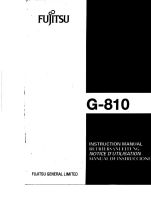 G-810 operation and programming